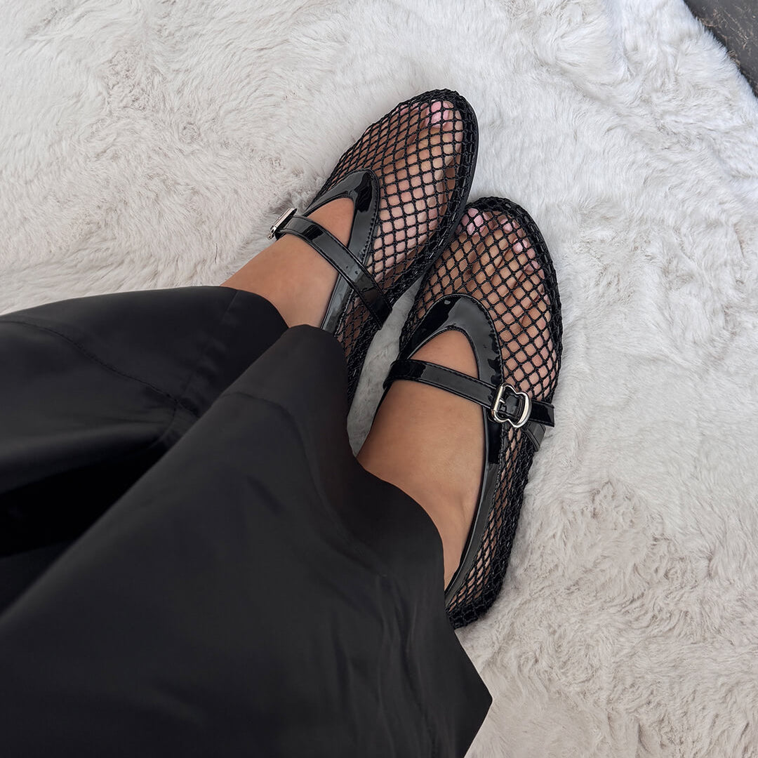 Rebecca Mesh Ballet Flats