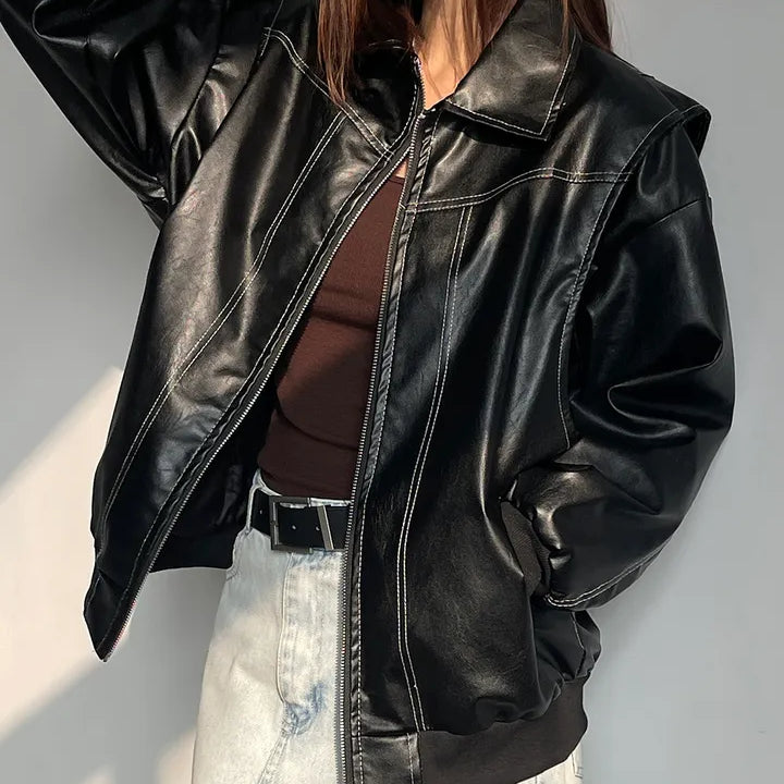 Brooke Zip-Up Bomber Jacket