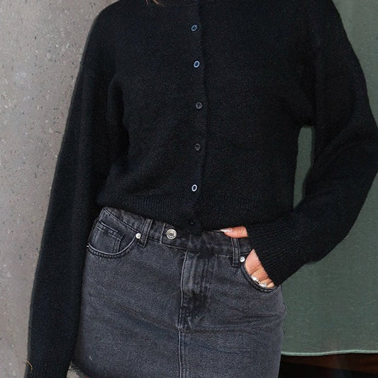 Simone Button Front Knit Cardigan