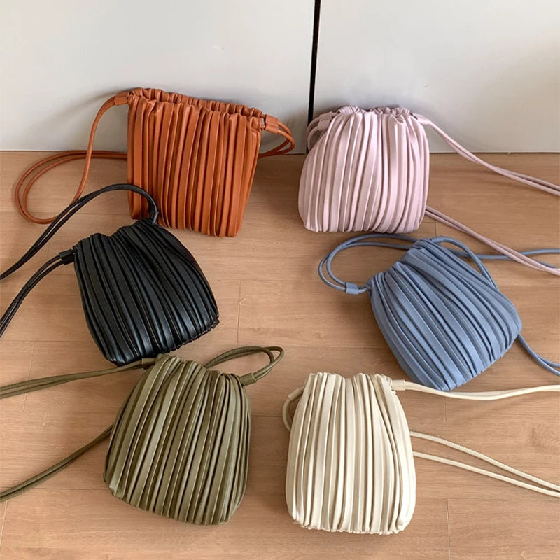 Lily Pleated Mini Crossbody Bag