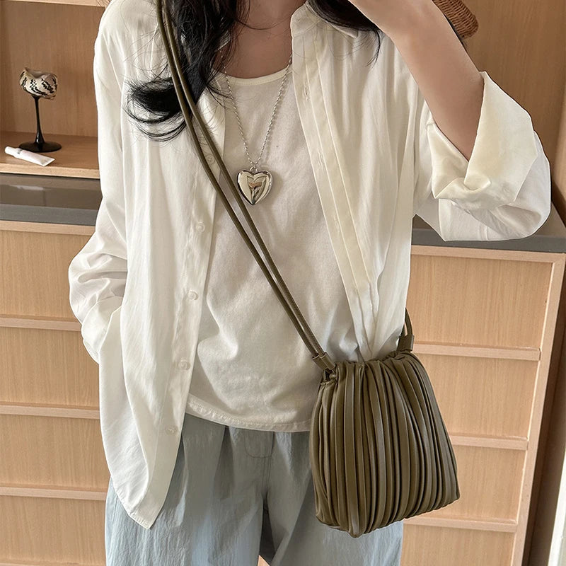 Lily Pleated Mini Crossbody Bag