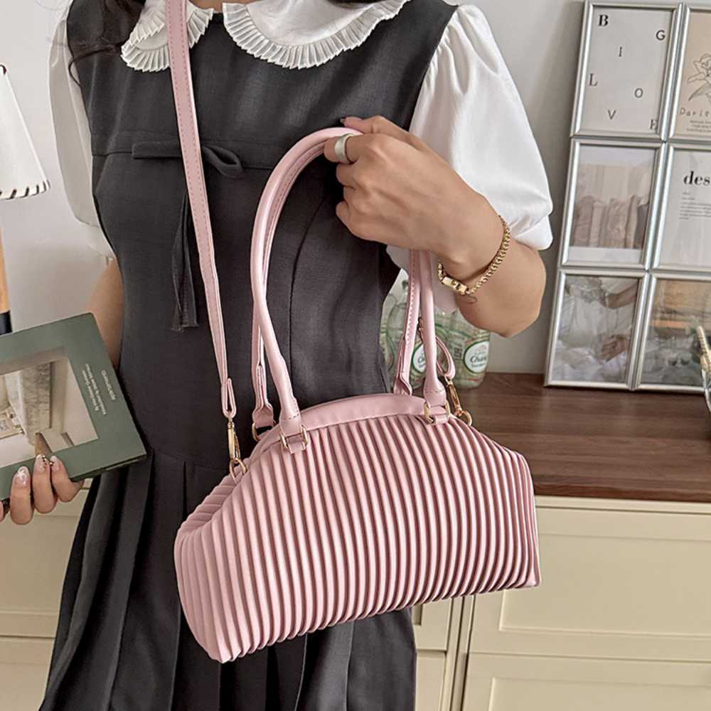 SOERA Mariana Pleated Shoulder Bag - Bag - SOERA-677379-DEF-OS-04614 Pink