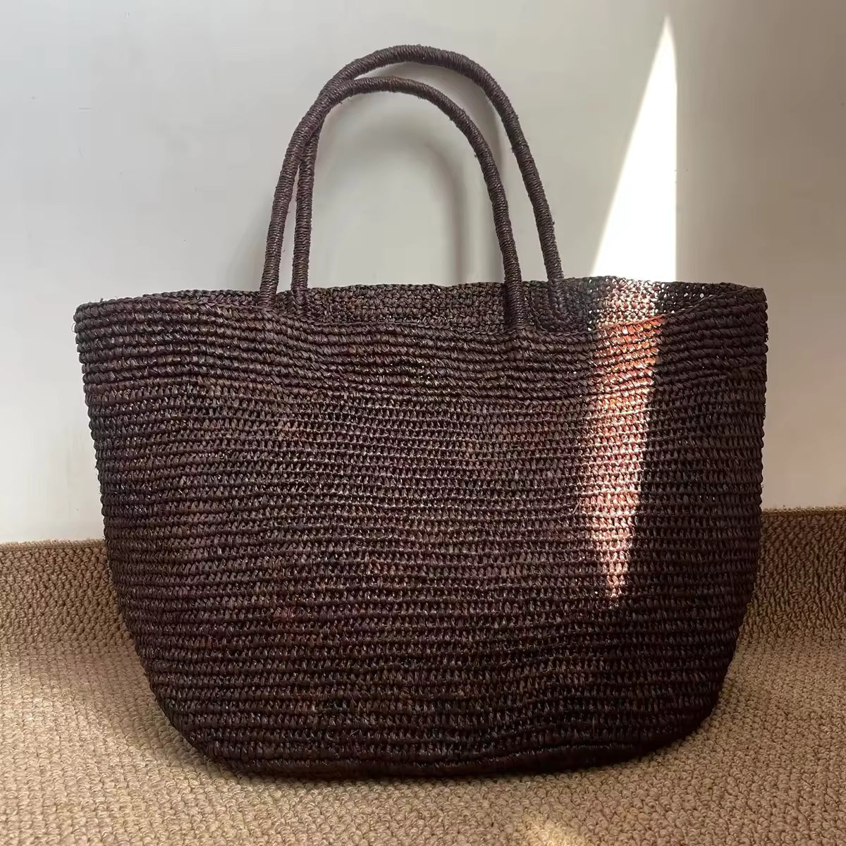 SOERA Sophia Handwoven Rattan Tote - Bag - SOERA-873987-GRE-OS-96131 Green