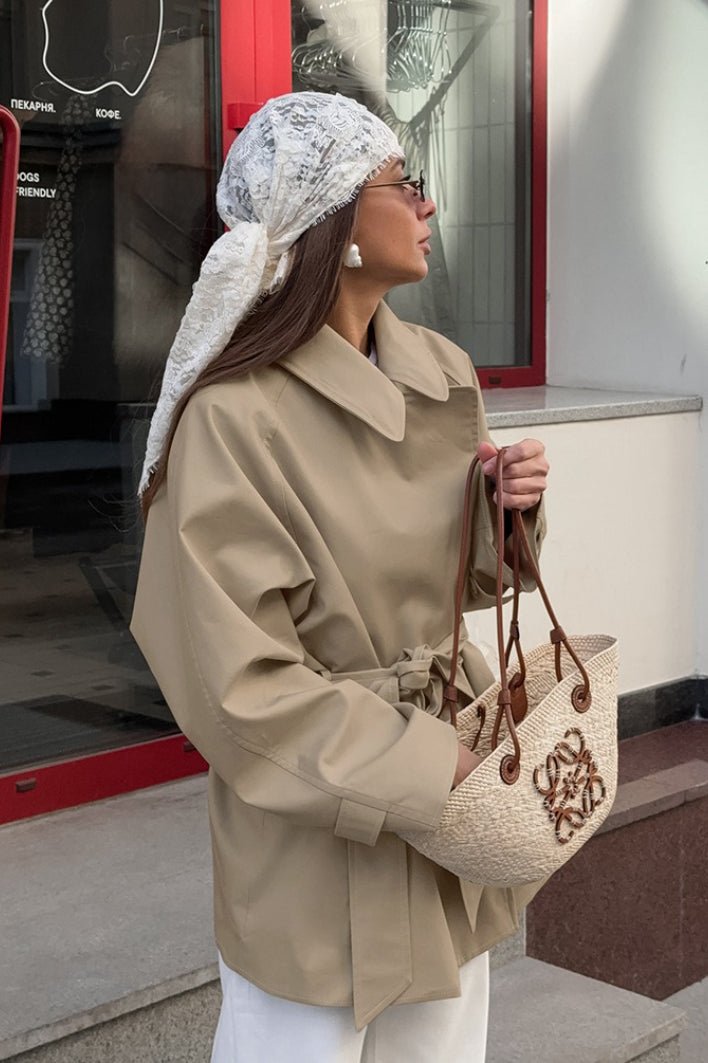 SOERA Margot Belted Wrap Trench Coat - Coat - SOERA-651587-KHA-M-99907 M