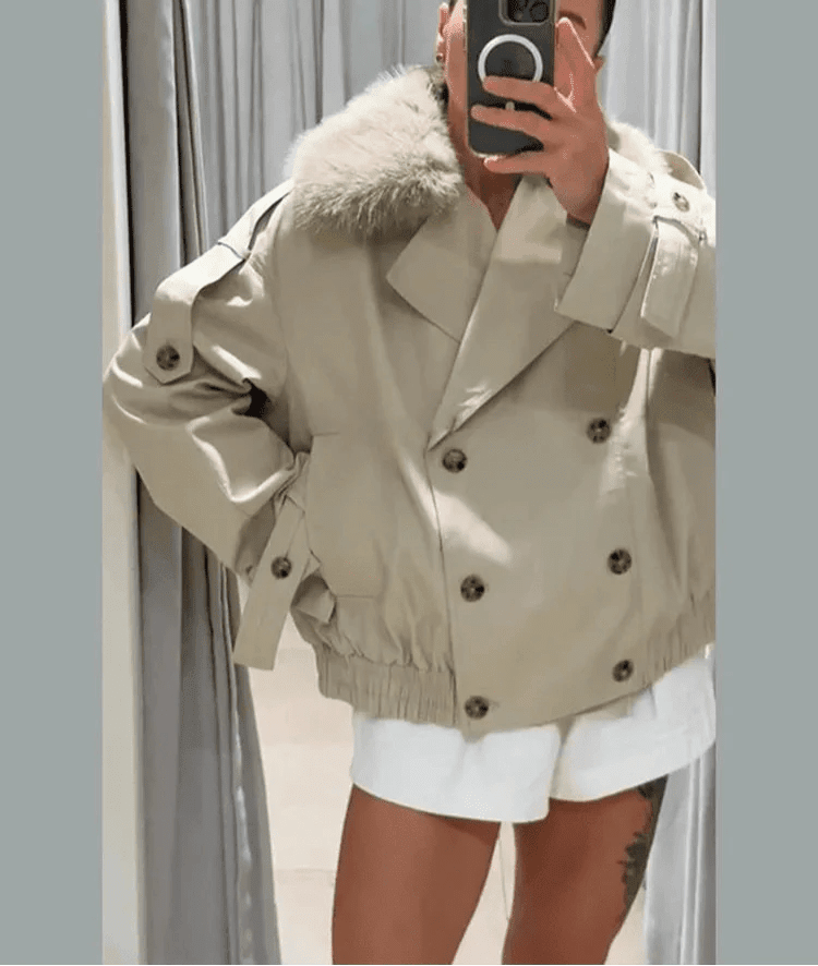 SOERA Camille Trench Coat with Faux Fur - Coats & Jackets - 3256808365179930-;yq1756557808118753460 Creme S