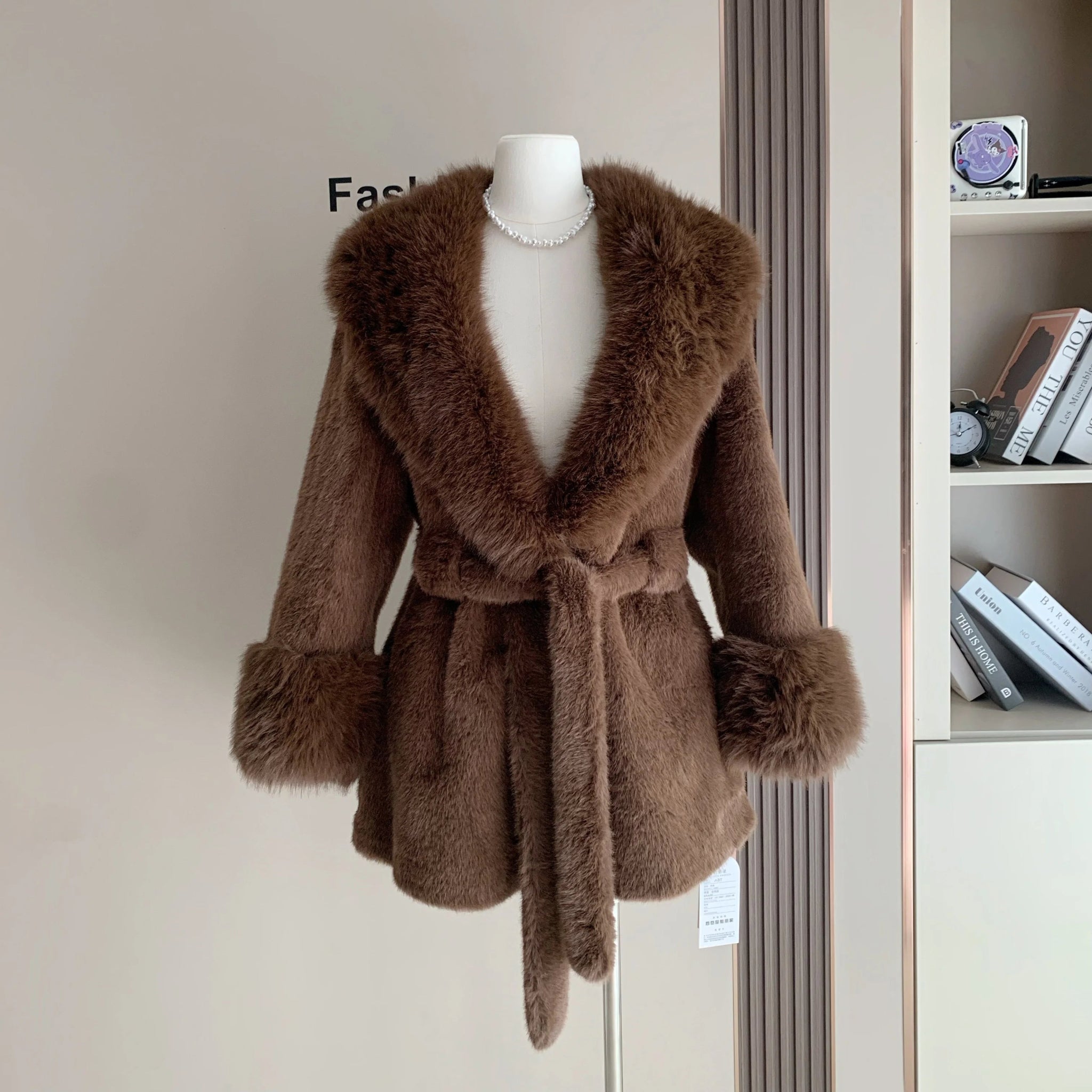 SOERA Jessa Faux Fur Trim Coat - Coats & Jackets - Black M