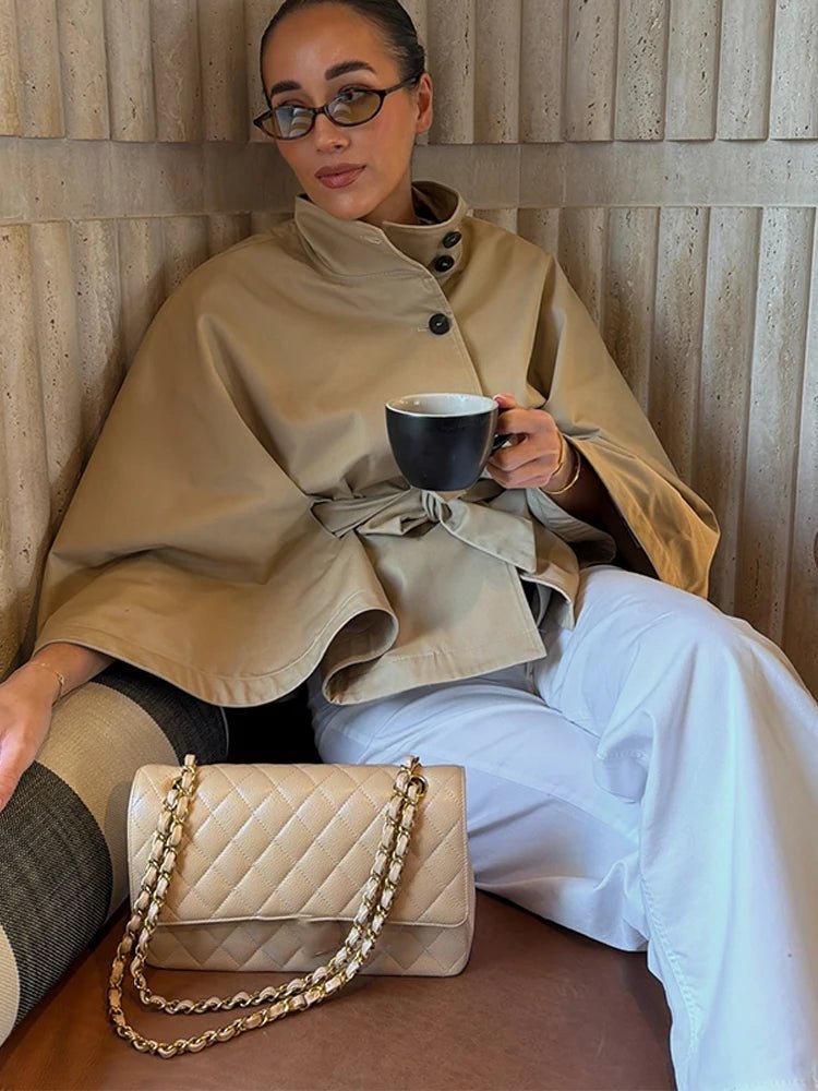 SOERA Kimberly Cape-Style Belted Coat - Coats & Jackets - 1005011810305980-;ib1775503354933140563 S