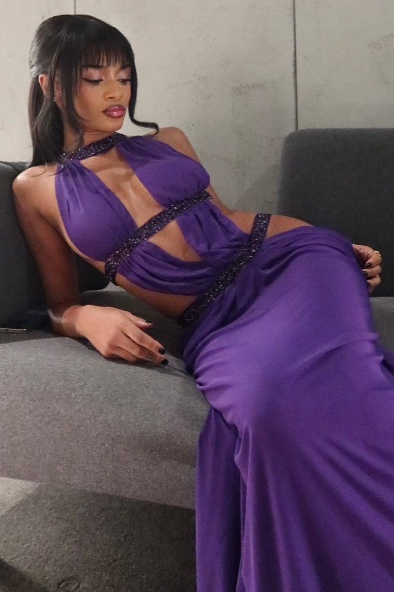 SOERA Isolde Ruched Cut Out Maxi Dress - Dress - Green L