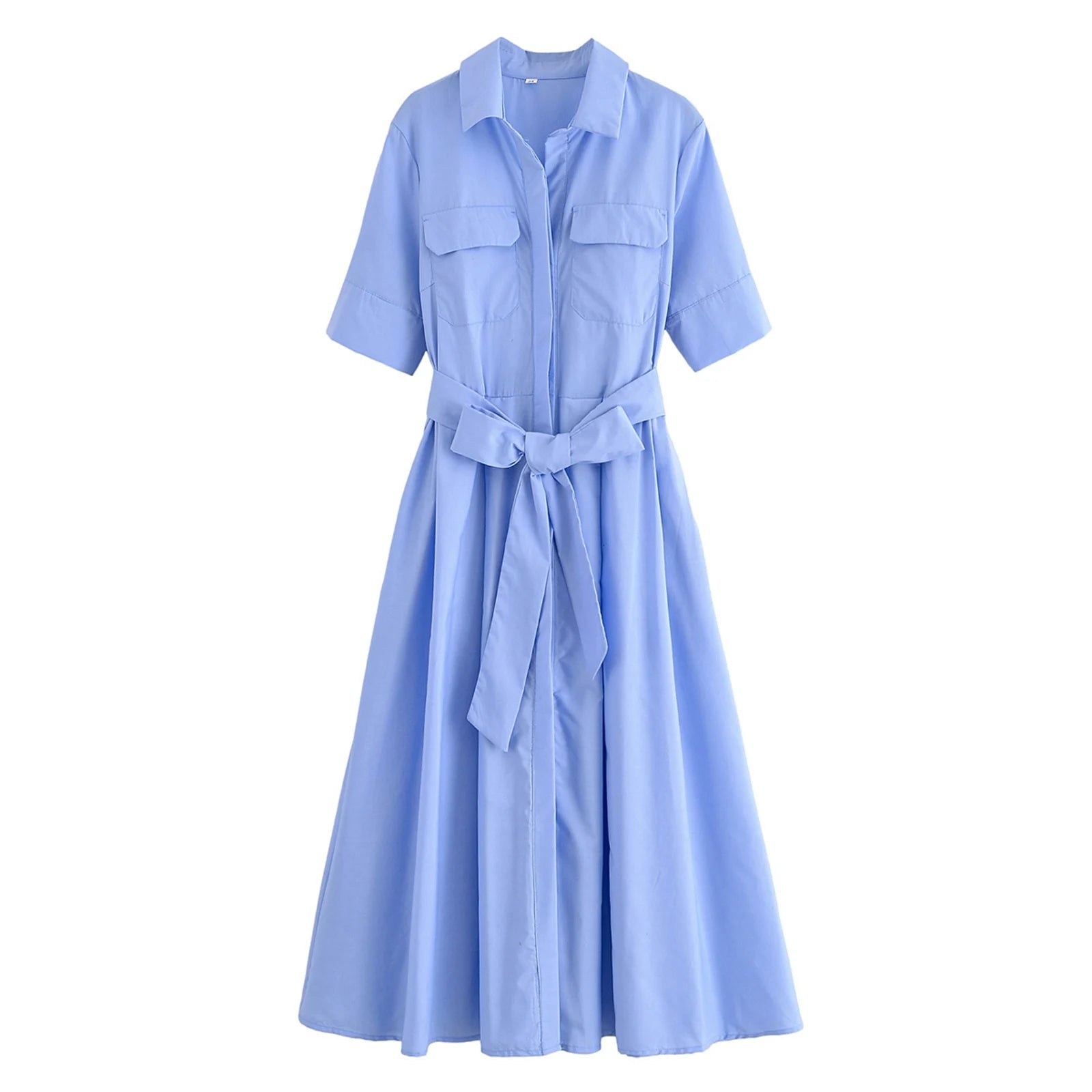SOERA Ariane Belted Shirt Midi Dress - Dresses - Pink XS