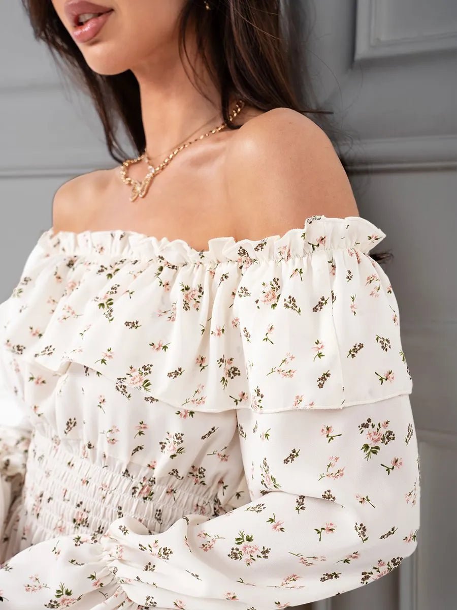 SOERA Bianca Off-Shoulder Ruffled Mini Dress - Dresses - XS