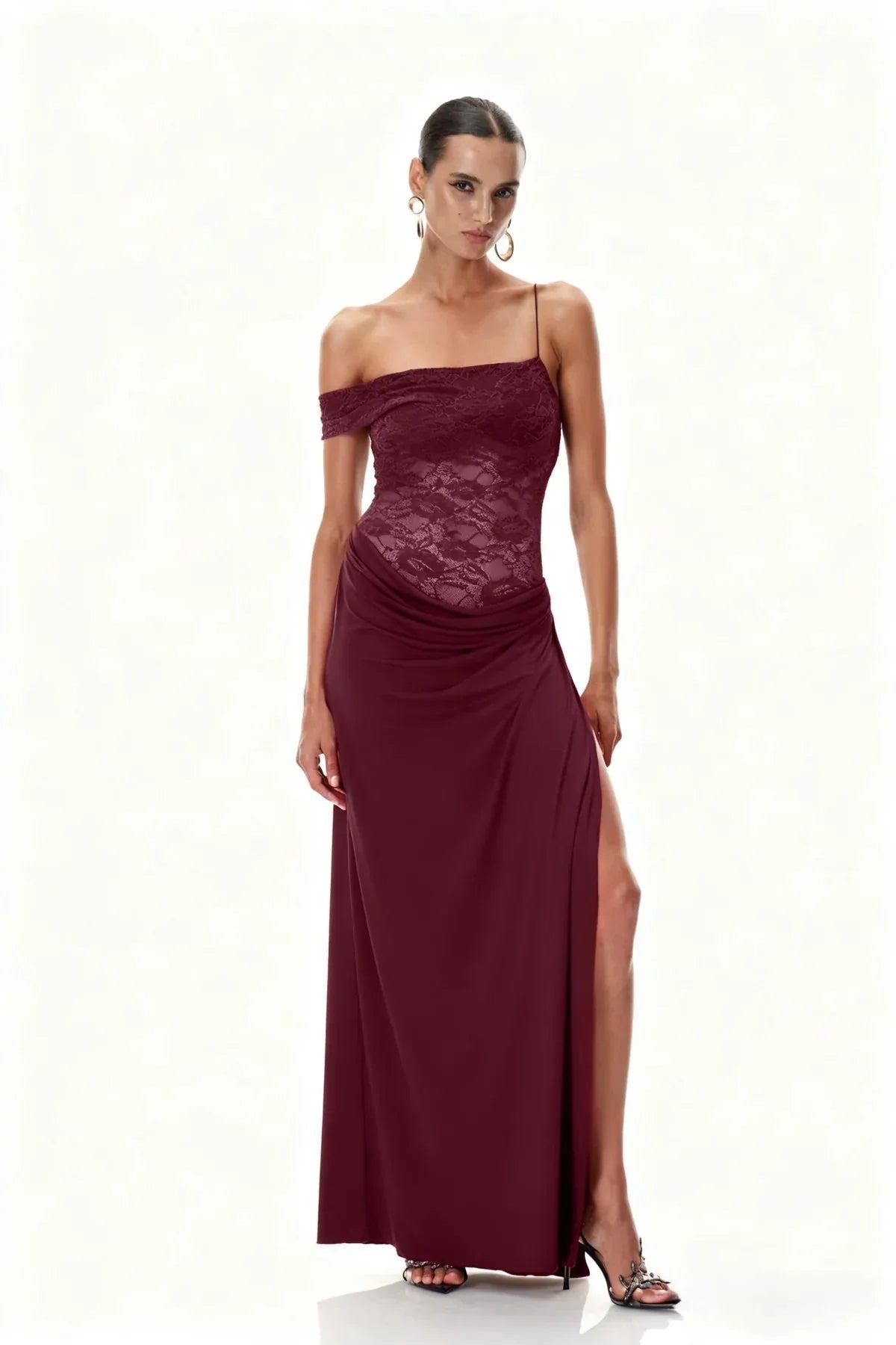 SOERA Emily Lace Maxi Summer Dress - Dresses - Brown S