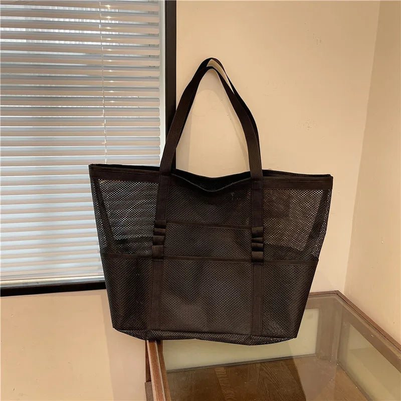 SOERA Beatrice Large Capacity Canvas Beach Tote - Handbags - Armygreen
