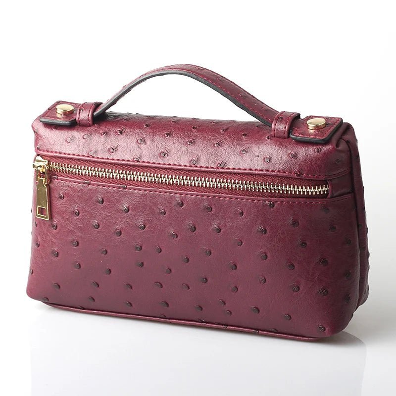 SOERA Bianca Ostrich Pattern Bag - Handbags - Dark Teal