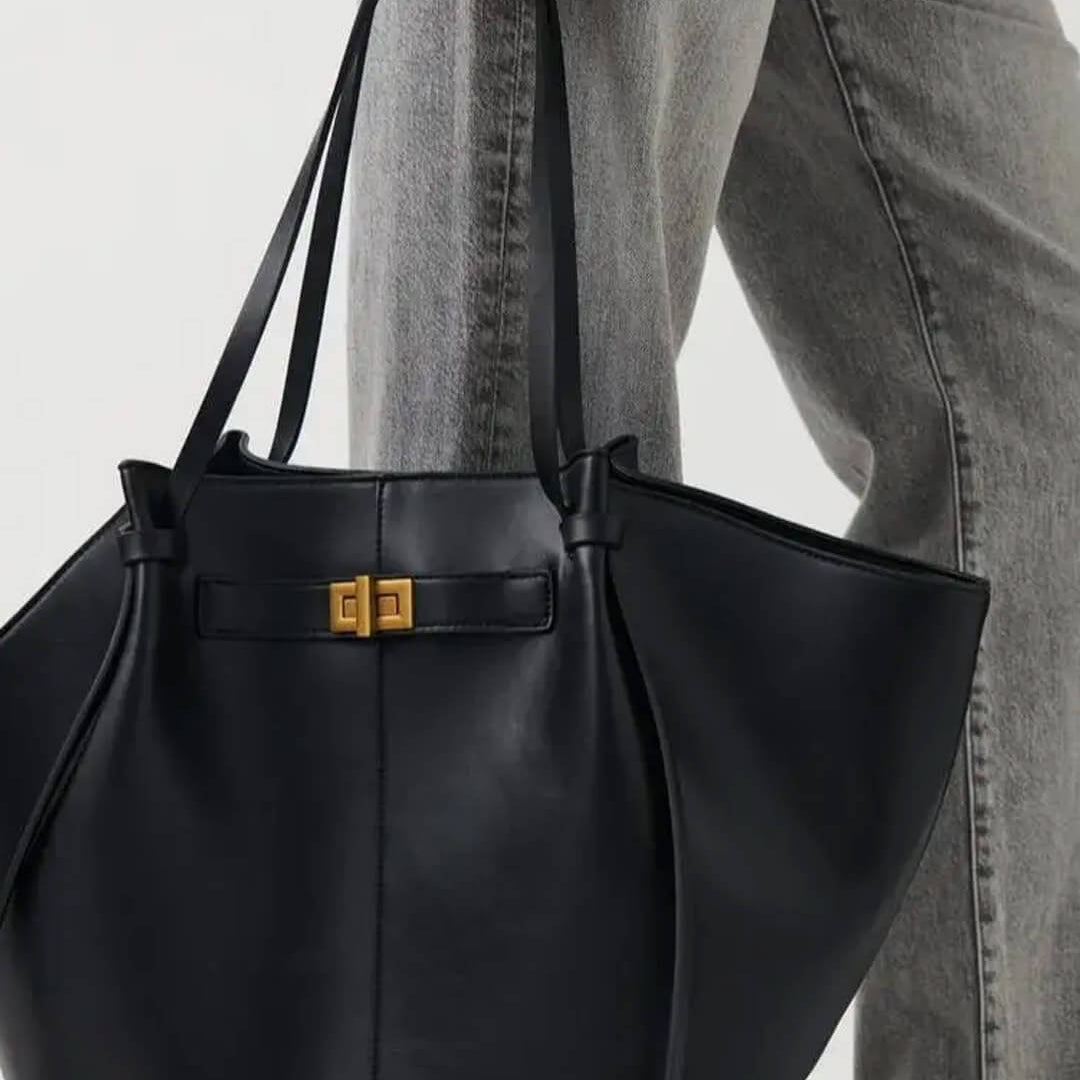 SOERA Brianna Trapeze Shoulder Bag - Handbags - Black