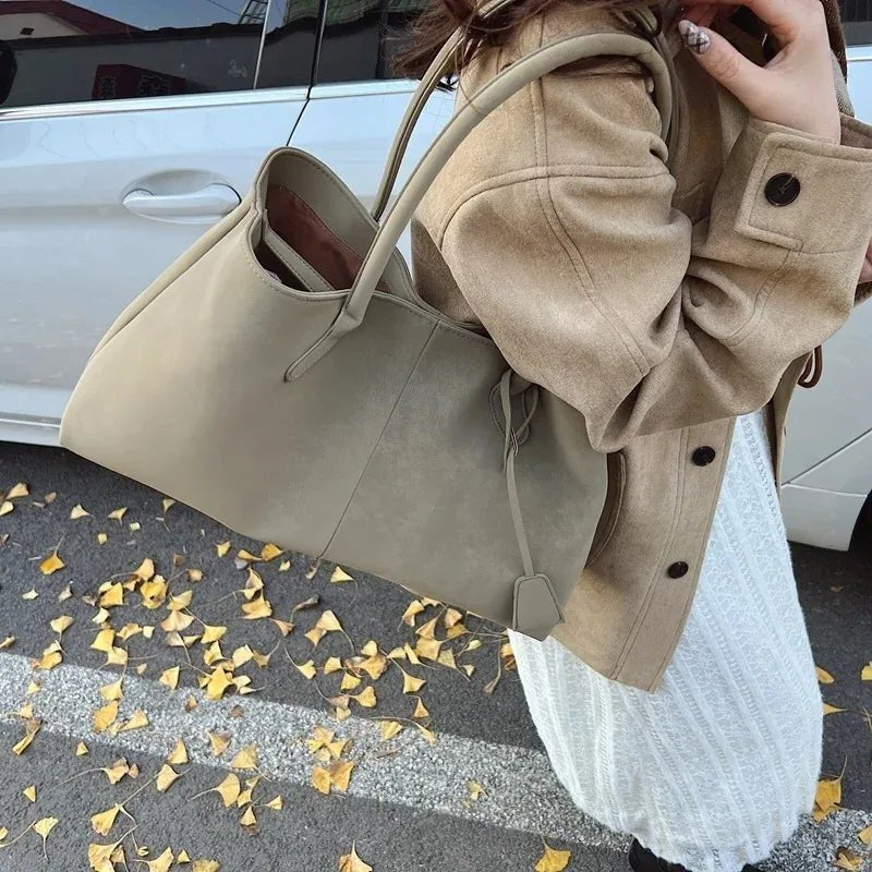 SOERA Joan Vegan Suede Bag - Handbags - 3256809459981451-;Jg1757549907235916496 Dark Brown