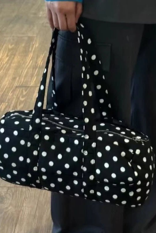 SOERA Kate Polka Dot Mini Duffle Bag - Handbags - 1005009570874235-;Ht1771494649181137977 Default