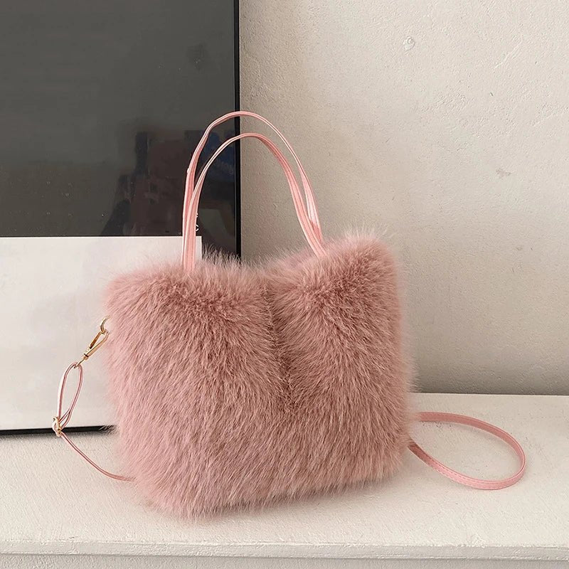 SOERA Maricar Faux Fur Crossbody Bag - Handbags - 3256807618181182-;qm1765284569911584680 Creme
