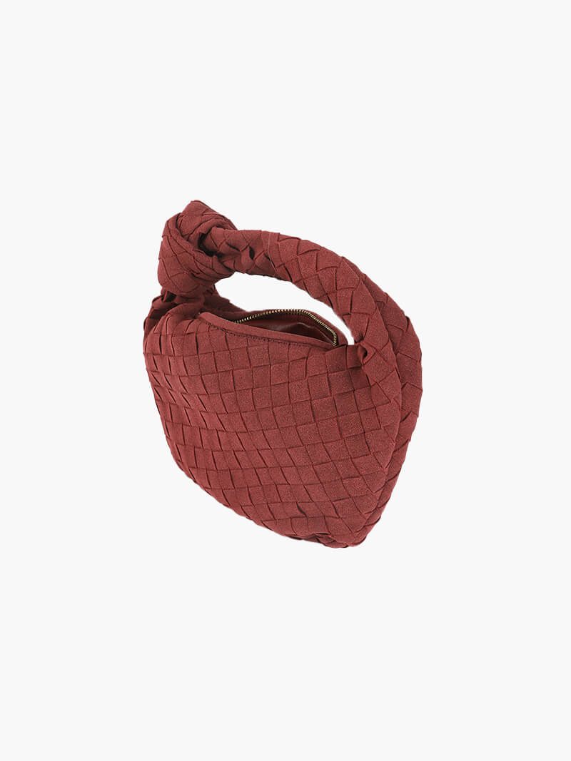 SOERA Woven Bag mini suede - Handbags - DBAD2-WK272005 Burgundy