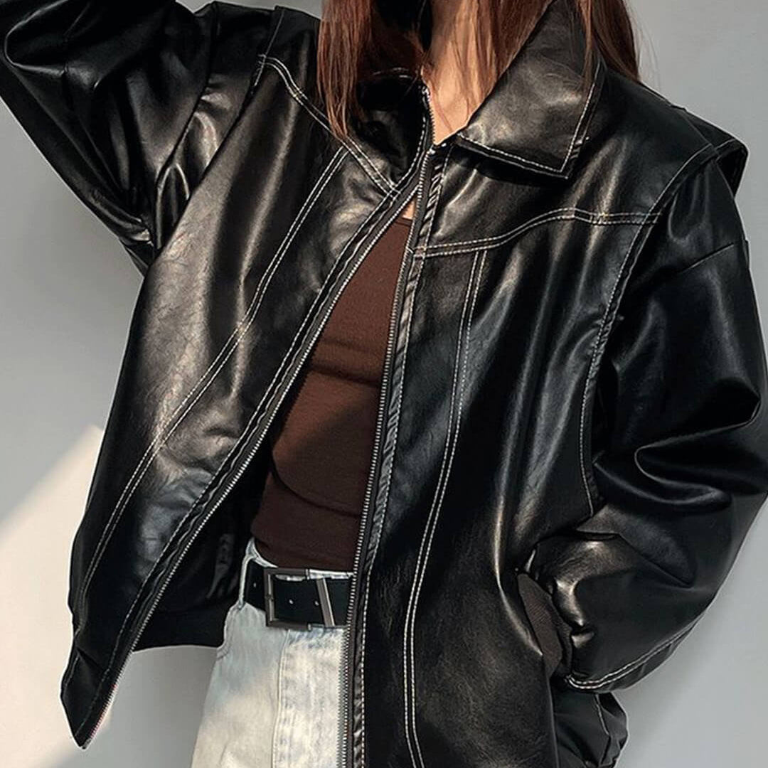 SOERA Brooke Zip-Up Bomber Jacket - Jackets - SOERA-466691-DEF-OS-74825 Black S