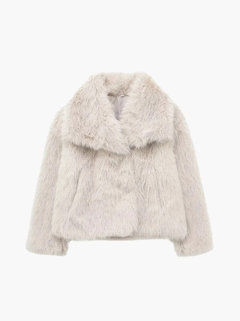 SOERA Jenna Faux Fur Coat - jackets - DWOD2-WK316006 Creme S