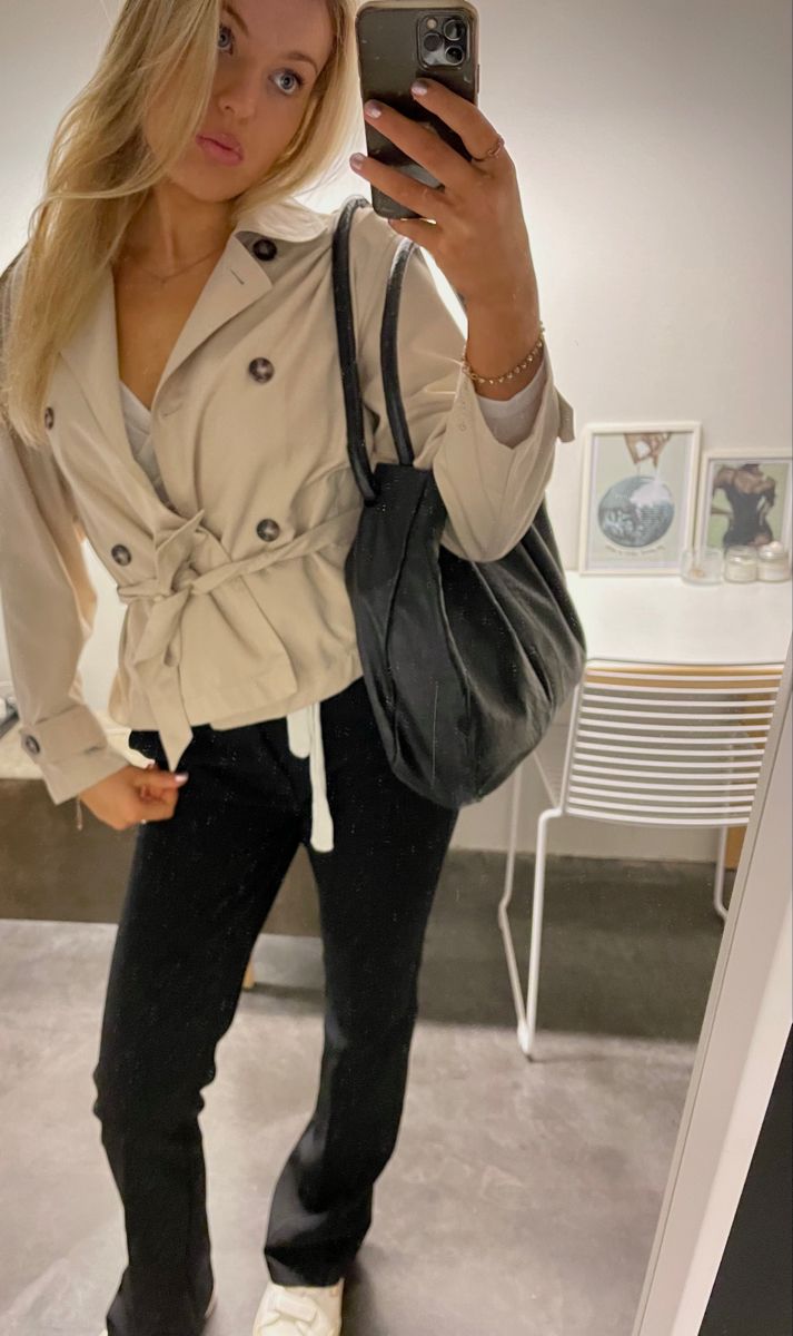 SOERA Kara Stand Collar Crop Trenchcoat - Jackets - 1005009693239722-;ws1771494648623221651 Ivory S