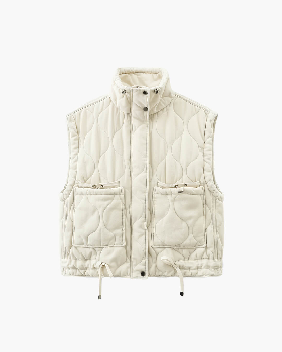 SOERA Micah Stand - Collar Pocket Vest - Jackets - 1005007491278804-;fD1768904312511058714 Beige XS