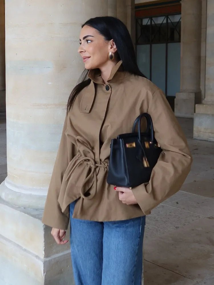 SOERA Minerva Lace Up Drawstring Jacket - Jackets - 1005009993477256-;tf1773321573815753753 M