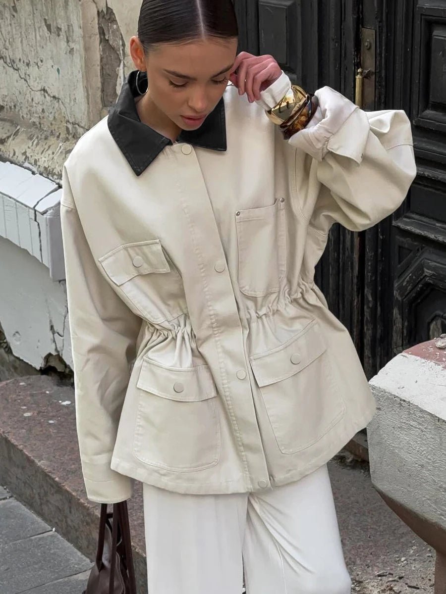 SOERA Therese Drawstring Oversized Jacket - Jackets - 1005009730915526-;pm1772722482333290780 S