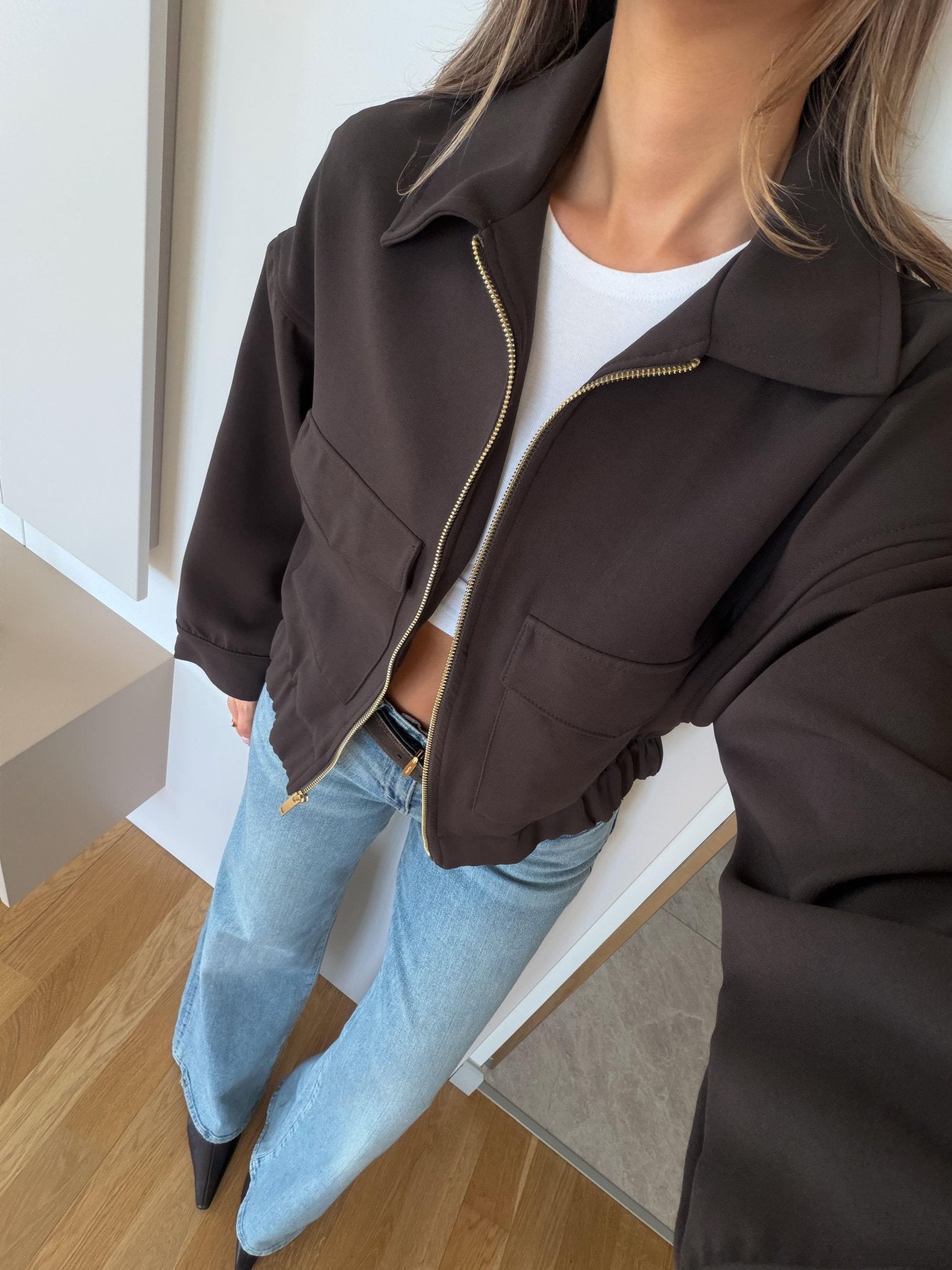 SOERA Zoey Zip Up Pocket Jacket - Jackets - 1005010155299500-;eK1774621553279165225 Dark Brown S