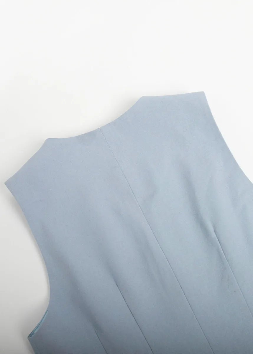 SOERA Bianca Tailored Vest and Shorts Set - Jumpsuit - Blue S