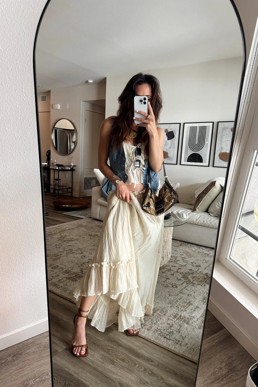 SOERA Julia Ruched Cami Maxi Skirt Set - Matching Sets - SOERA-002179-M-OS-22723 M