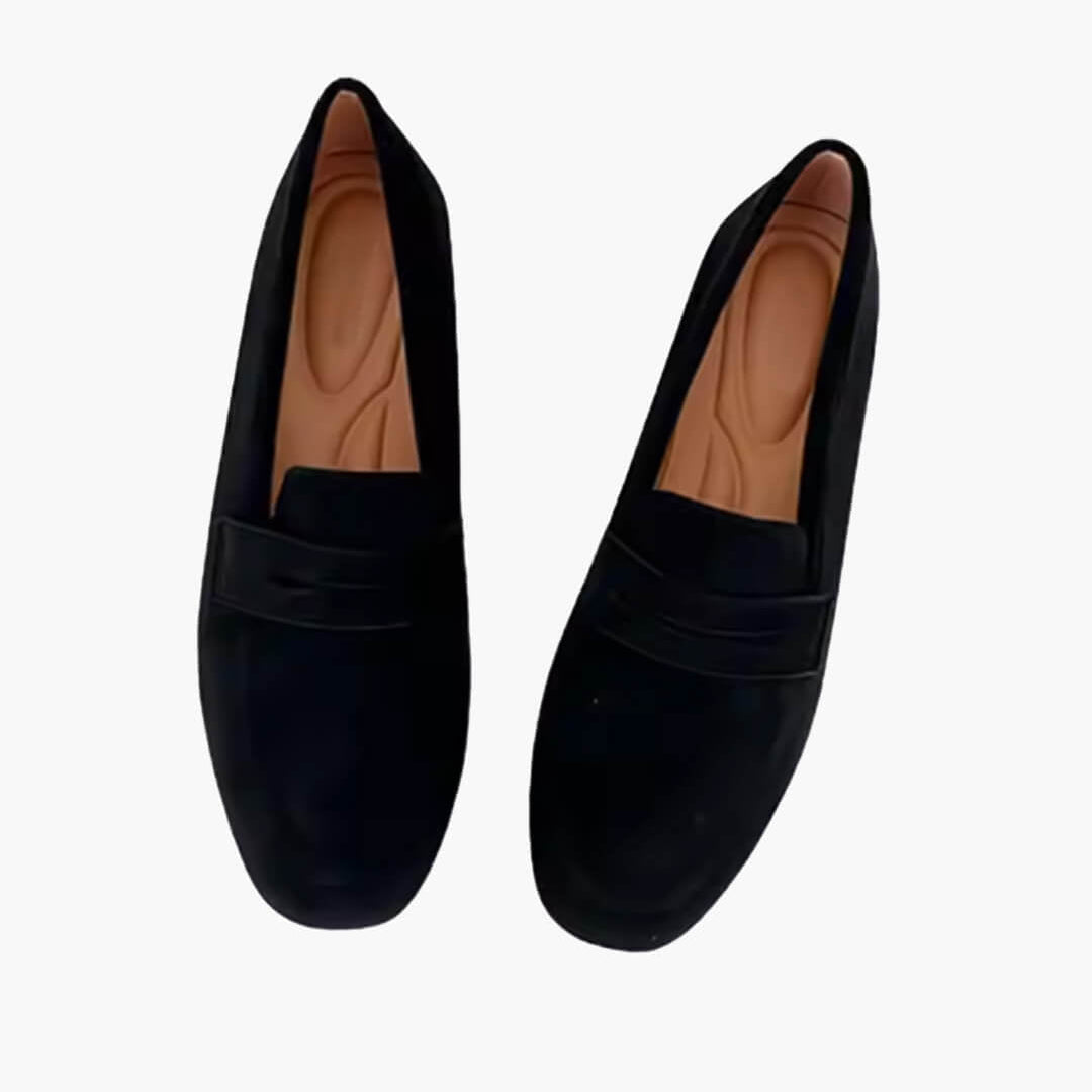 SOERA Bianca Suede Slip - On Loafers - Shoes - Black 34
