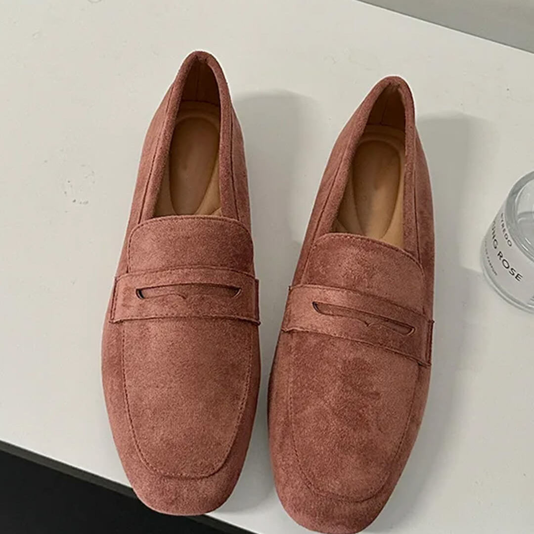 SOERA Bianca Suede Slip - On Loafers - Shoes - Brown 34