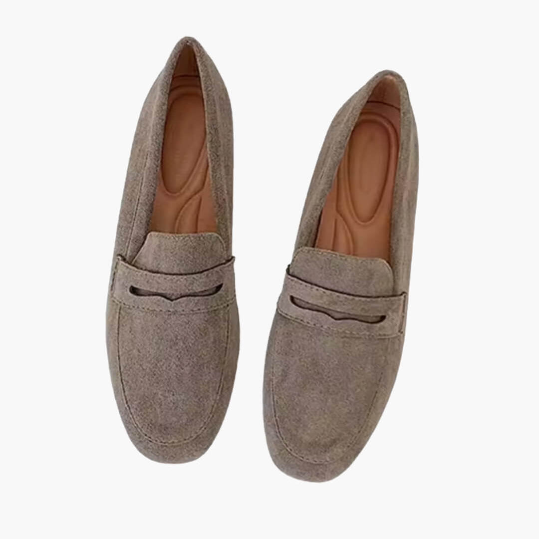 SOERA Bianca Suede Slip - On Loafers - Shoes - Grey 34