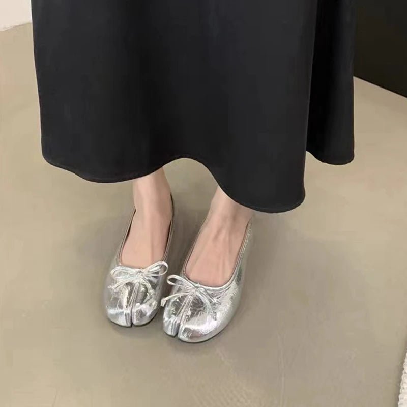 SOERA Cecilia Slip - On Ballet Flats - Shoes - 1005007273339079-;Jj1775623627217140345 Silver 37