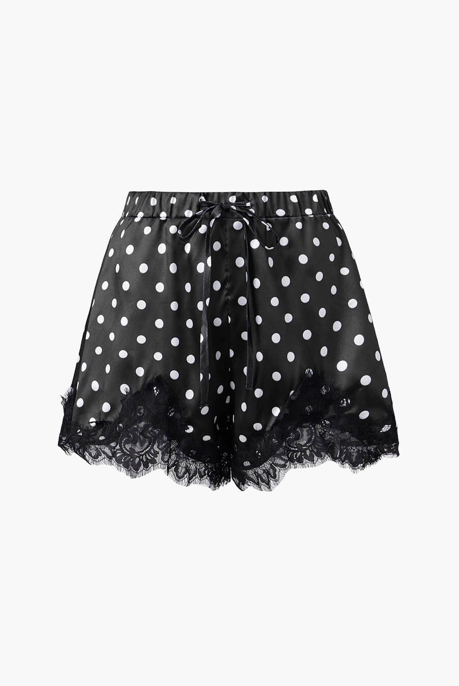 SOERA Kamilla Polka Dot Satin Mini Short - Shorts - 1005010659138545-;hO1771494652140847525 S