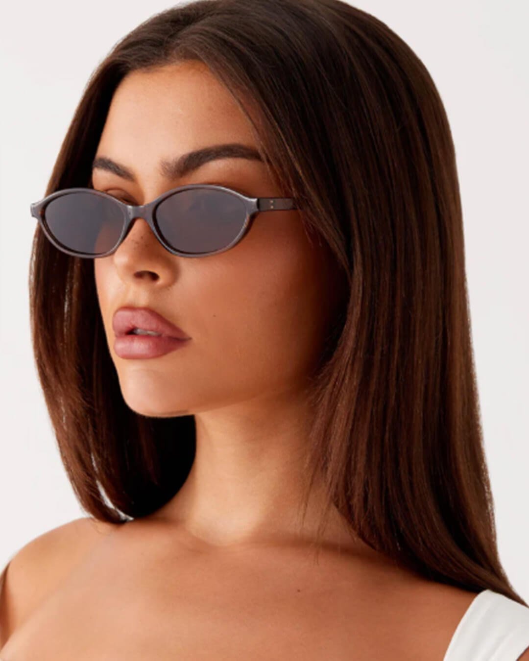 SOERA Elena Retro Oval Cat Eye Sunglasses - Sunglasses - Light Brown