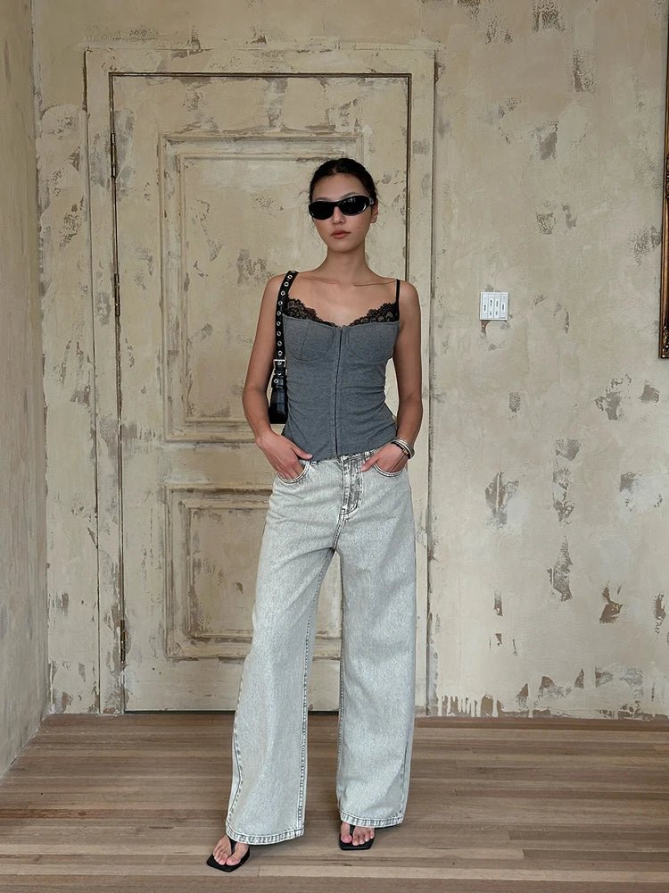 SOERA Alessia Lace Trim Cami Top - Tops - 1005009385976345-;jy1775118415222897446 L