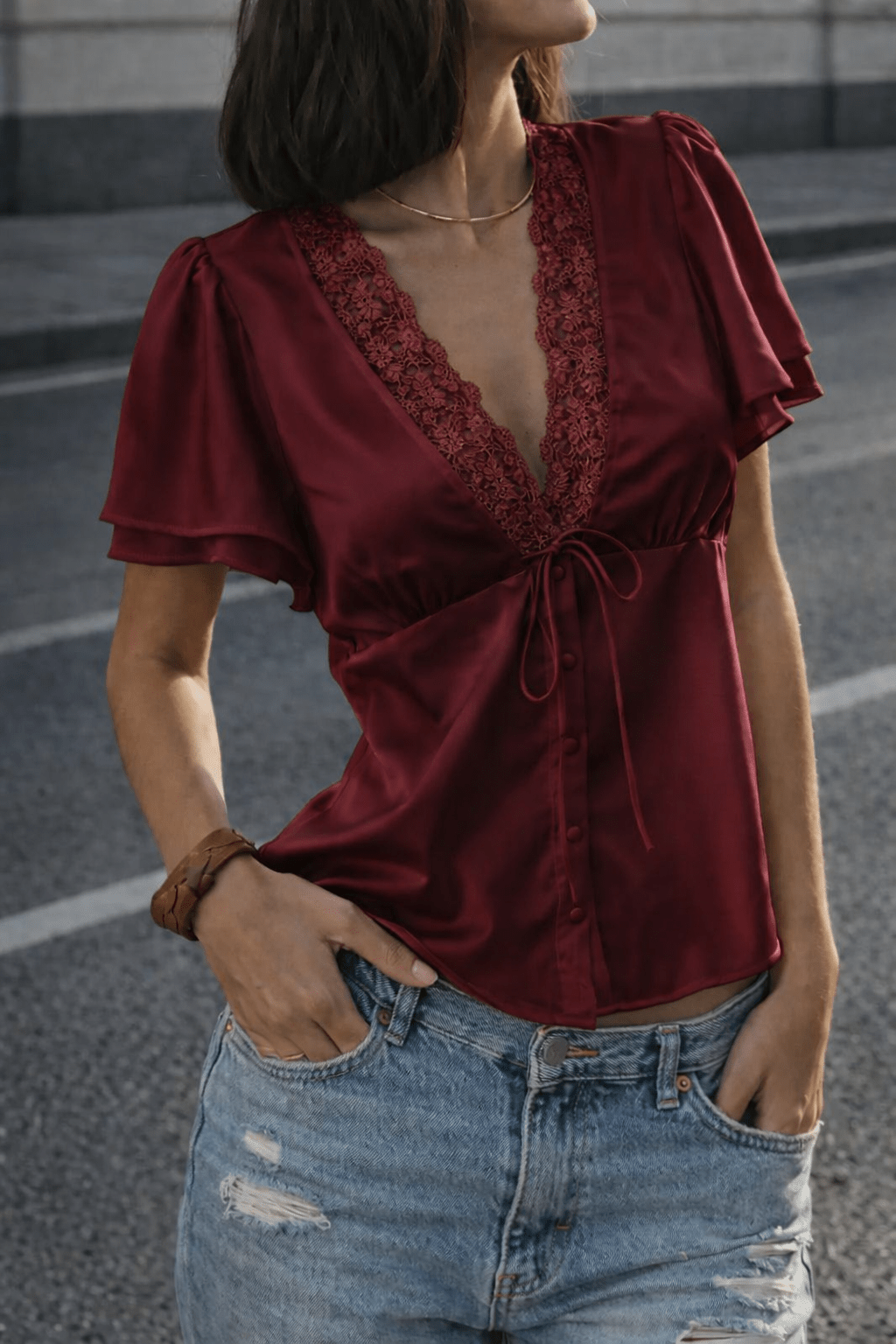 SOERA Beatrice Blouse - Tops - Burgundy M