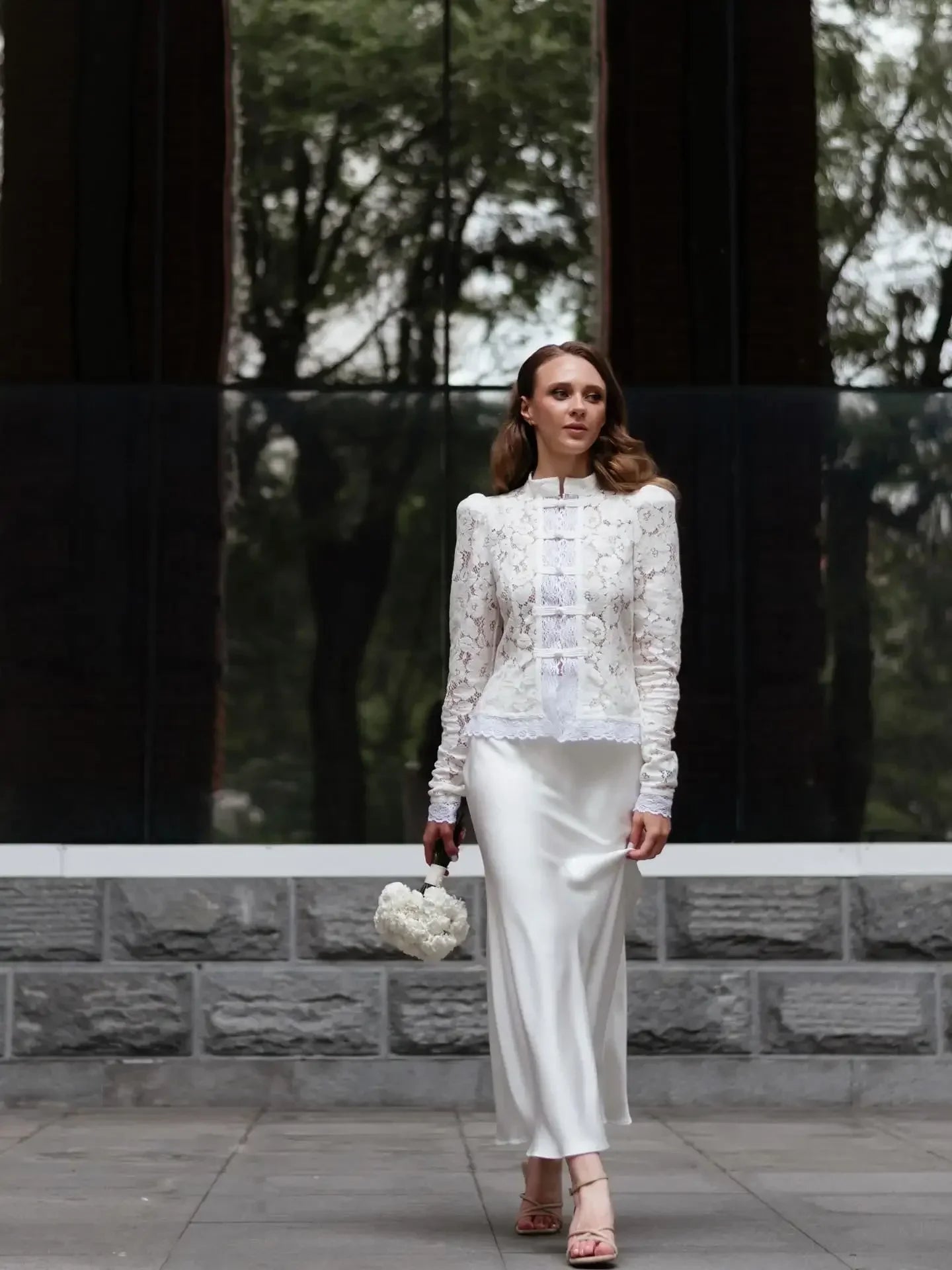 SOERA Katalina Puff Sleeve Lace Blouse - Tops - 1005010356871983-;SG1771494648611738177 Black L