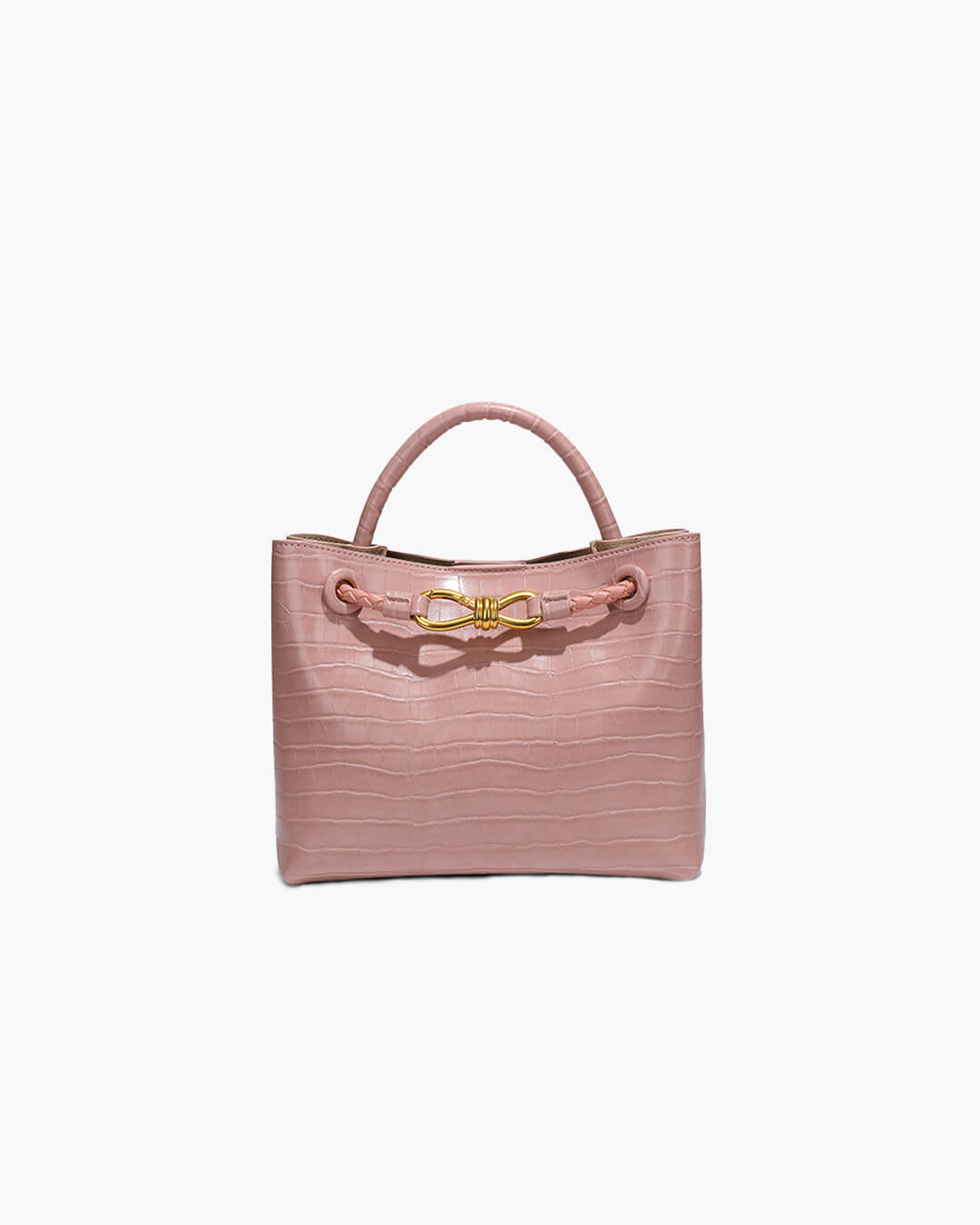 Lucia Croc-Embossed Vegan Leather Bag