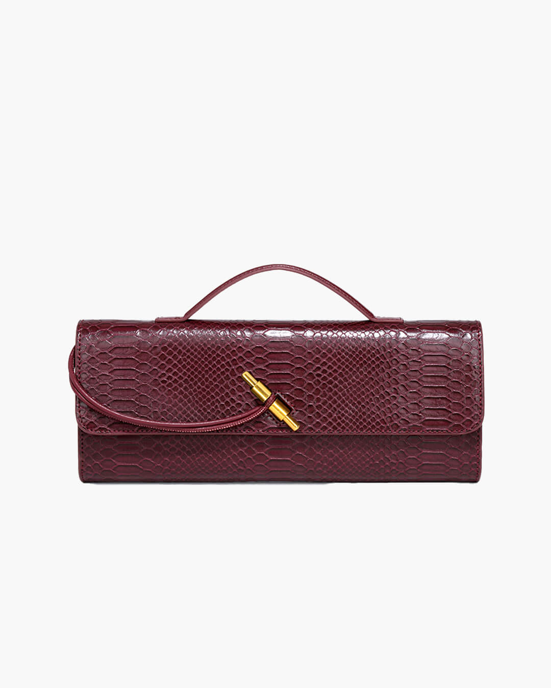 Bianca Croc-Embossed Leather Bag