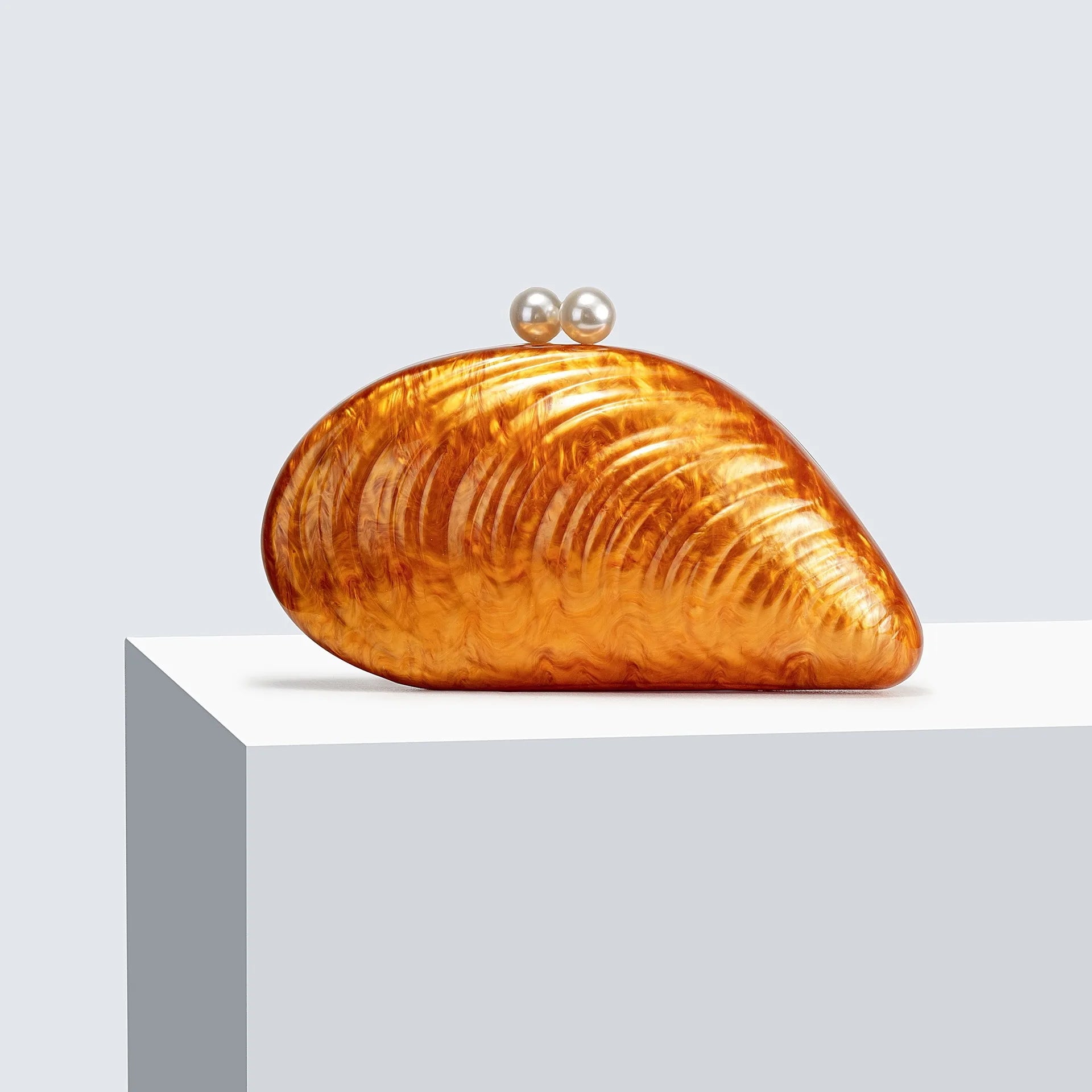 Valentina Shell-Shaped Clutch Purse