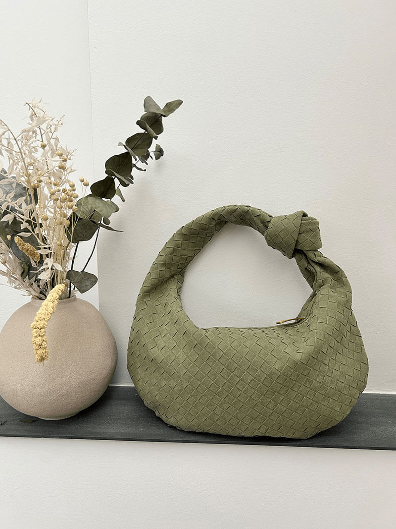 Woven bag medium suede - SOERA Store