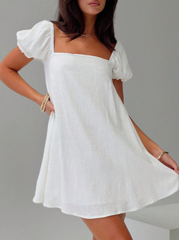 SOERA Christina Puff Sleeve Mini Dress