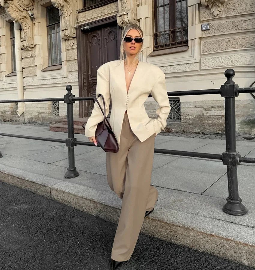 SOERA Isadora Padded Slim Blazer - Blazers - 1005010631303861-;BN1774621553520709377 M