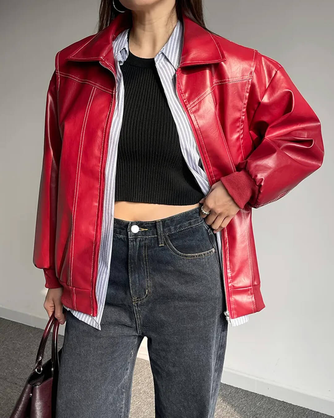 Brooke Zip-Up Bomber Jacket
