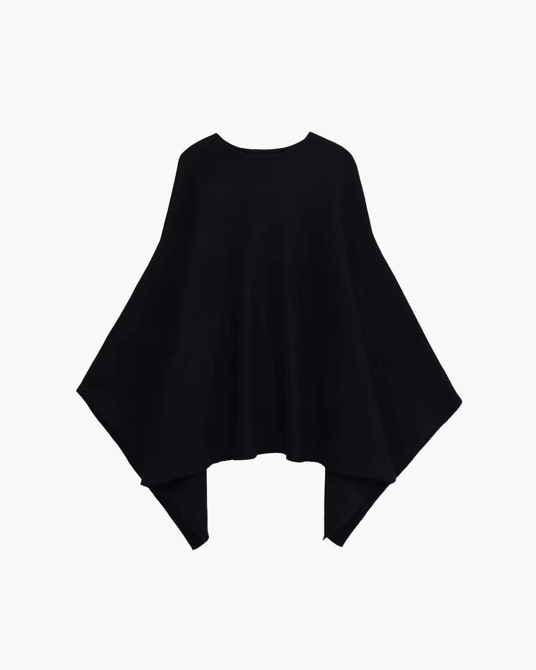 SOERA Andrea Knit Poncho - Cardigans - 3256810012634959-;ut1763832189891449234 Black S