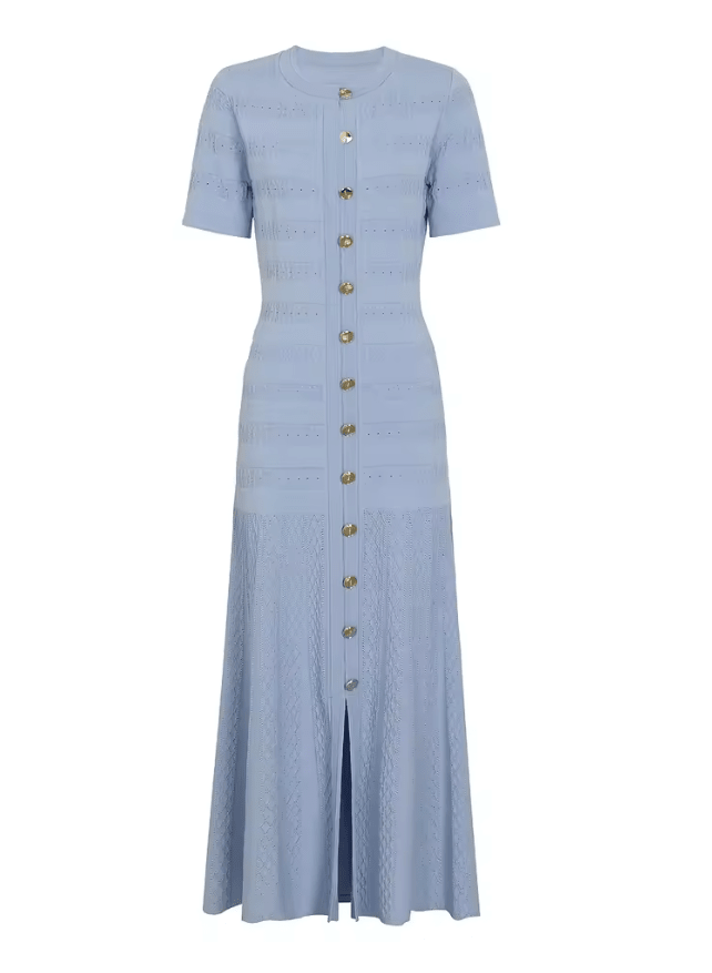 SOERA Quinn Ribbed Knit Midi Dress - Dress -  Green XS