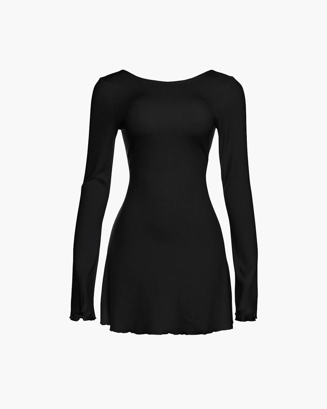 SOERA Ailyn Open Back Mini Dress - Dresses -  Black L